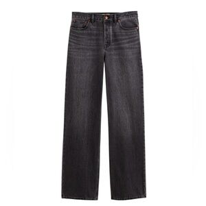Madewell low slung baggy jeans grey Black